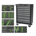 Rollcab 8 Drawer with 145pc Tool Kit - Black/Grey AP35TBCOMBO3 - BostonPlates Autocare Centre