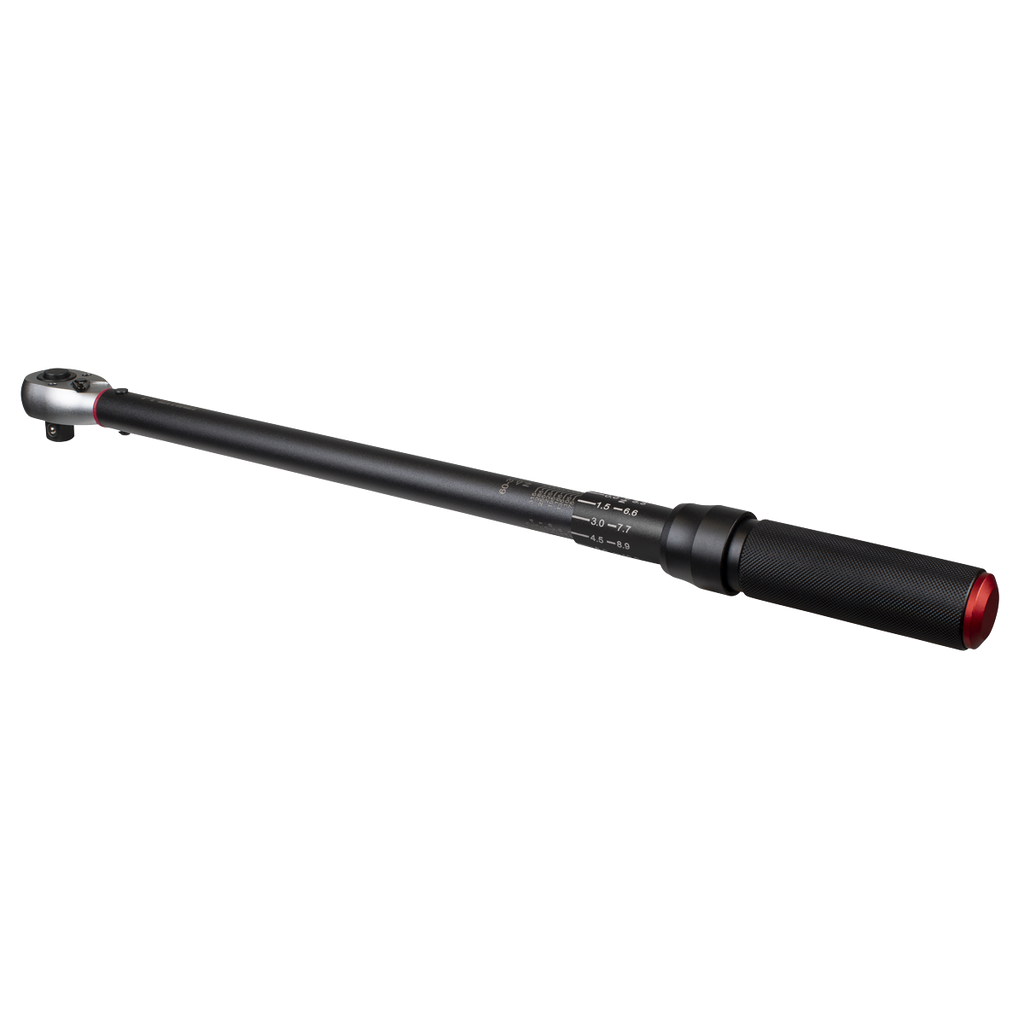 Premier Black Torque Wrench Micrometer 1/2"Sq Drive Calibrated 60-330Nm STW905B - BostonPlates Autocare Centre