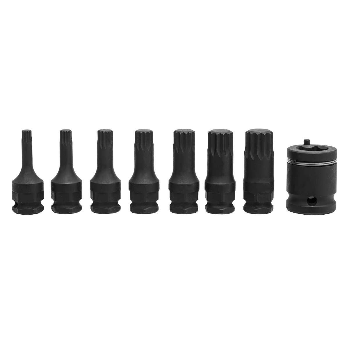Premier Spline Impact Socket Bit Set 3/8"Sq Drive 8pc AK5622 - BostonPlates Autocare Centre