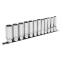 Sealey Premier Deep Lock-On™ Socket Set 3/8"Sq Drive 12pc AK2744 - BostonPlates Autocare Centre