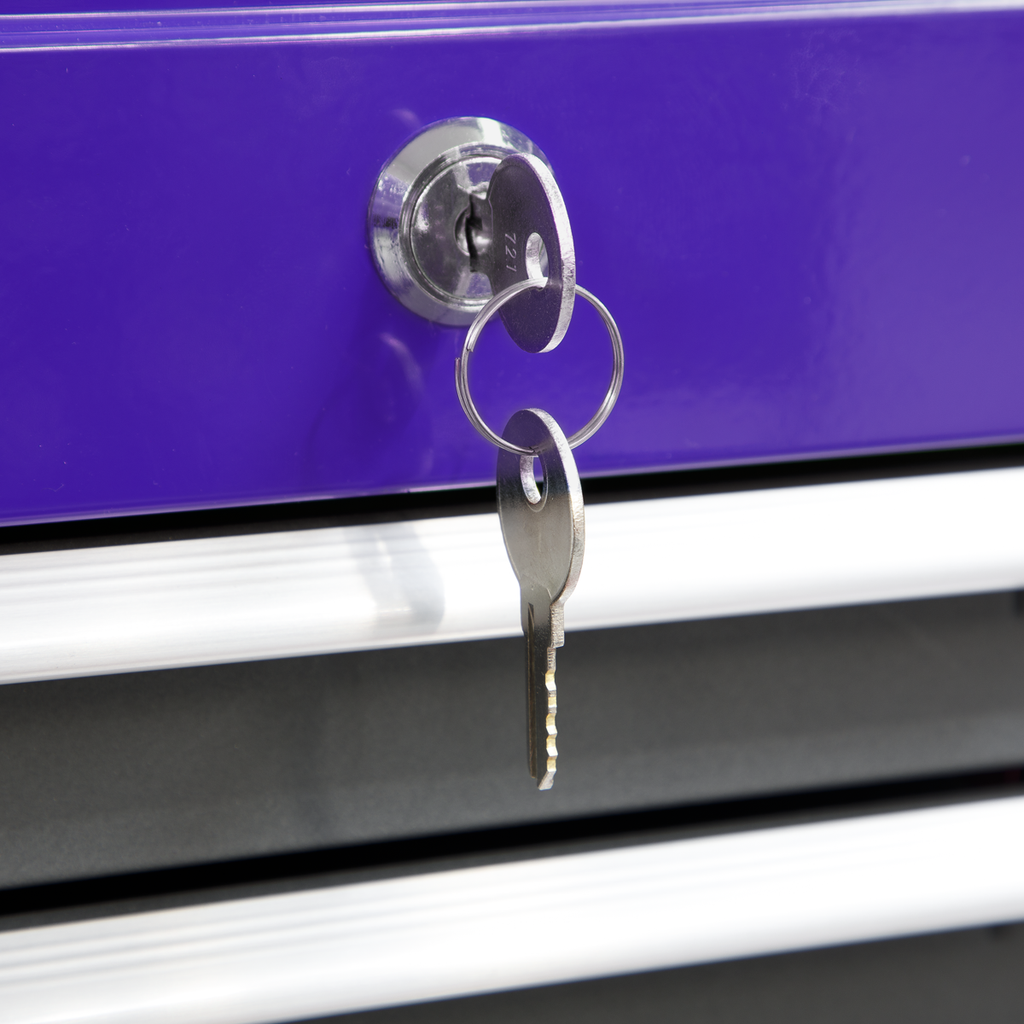 American PRO® Topchest, Mid-Box & Rollcab 9 Drawer - Purple AP2200BBCPSTACK - BostonPlates Autocare Centre