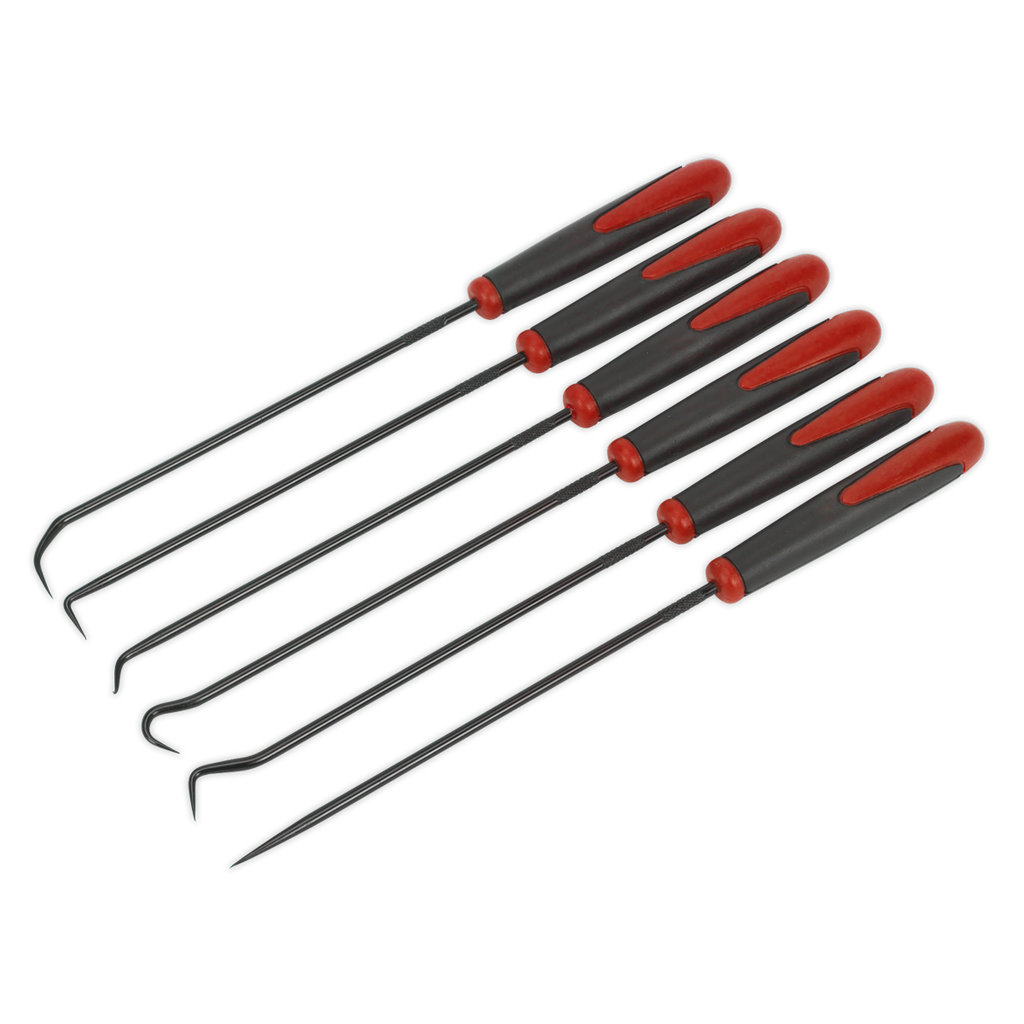 Sealey Extra-Long Pick & Hook Set 6pc AK5215 - BostonPlates Autocare Centre