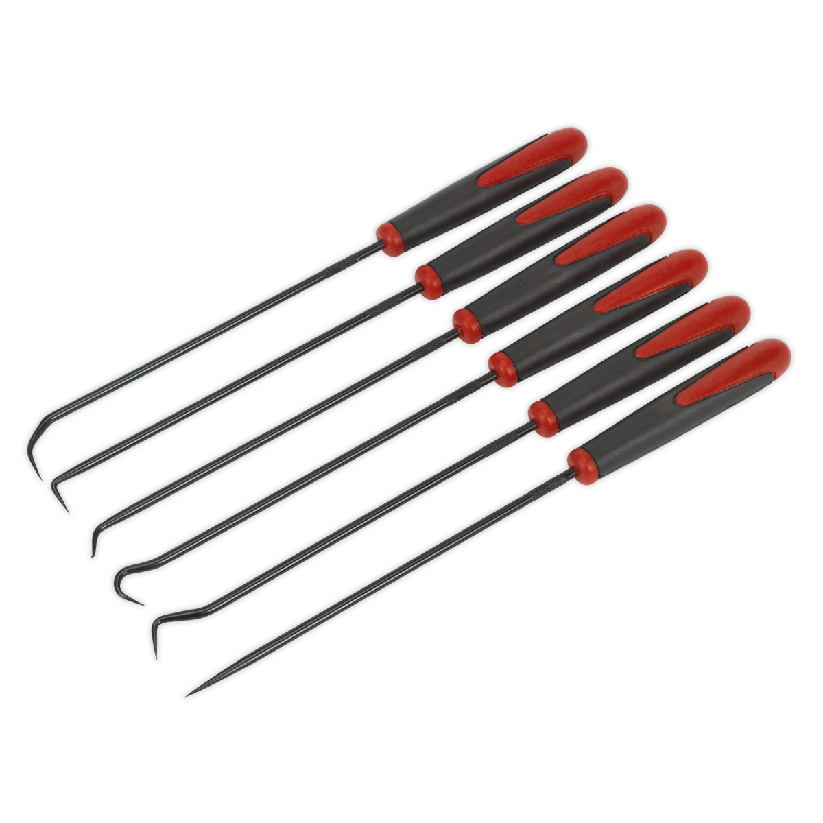 Sealey Extra-Long Pick & Hook Set 6pc AK5215 - BostonPlates Autocare Centre