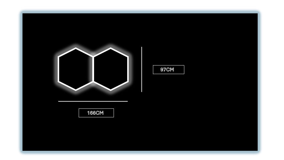 HEXAGON LED LIGHT (1 HEX TO 14 HEX SET UPS) - BostonPlates Autocare Centre