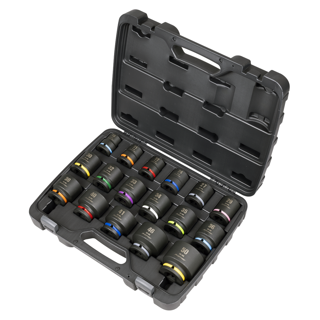 Sealey Premier Impact Socket Set 3/4"Sq Drive 17pc AK8892M - BostonPlates Autocare Centre