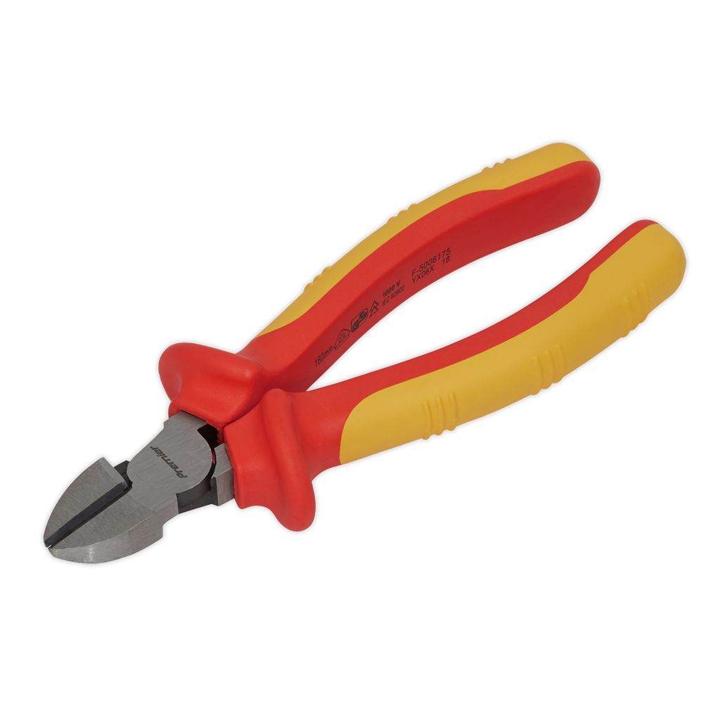 Sealey Premier Side Cutters 160mm - VDE Approved AK83458 - BostonPlates Autocare Centre