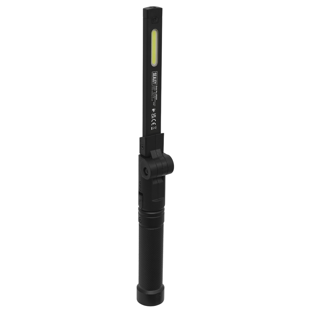 Sealey Rechargeable Aluminium Folding Pocket Light 2 COB & 1 SMD LED LED02G - BostonPlates Autocare Centre