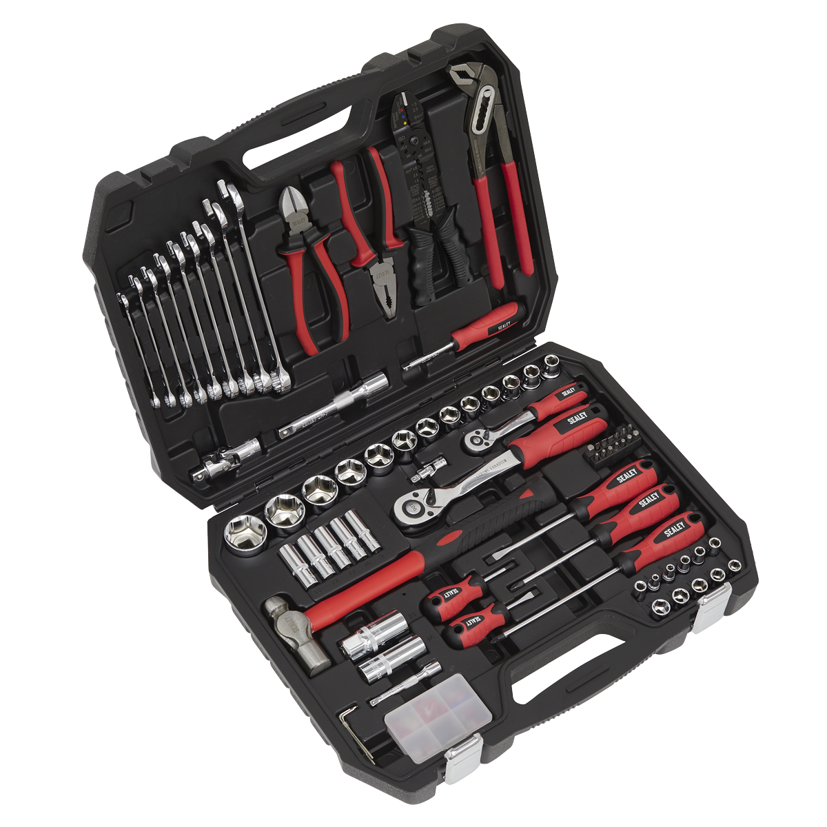 Sealey Mechanic's Tool Kit 100pc AK7400 - BostonPlates Autocare Centre