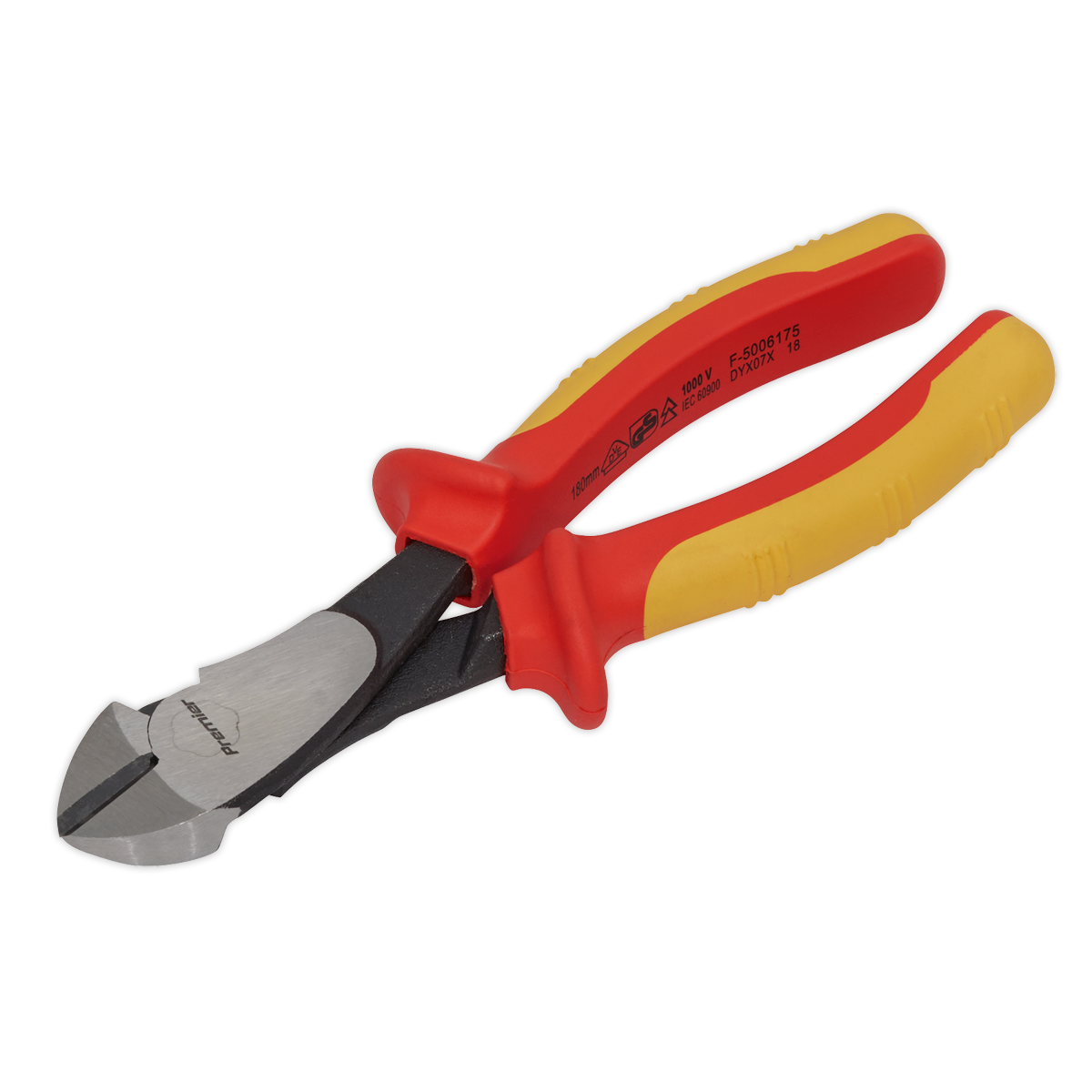 Sealey Premier Side Cutters Heavy-Duty 180mm - VDE Approved AK83459 - BostonPlates Autocare Centre