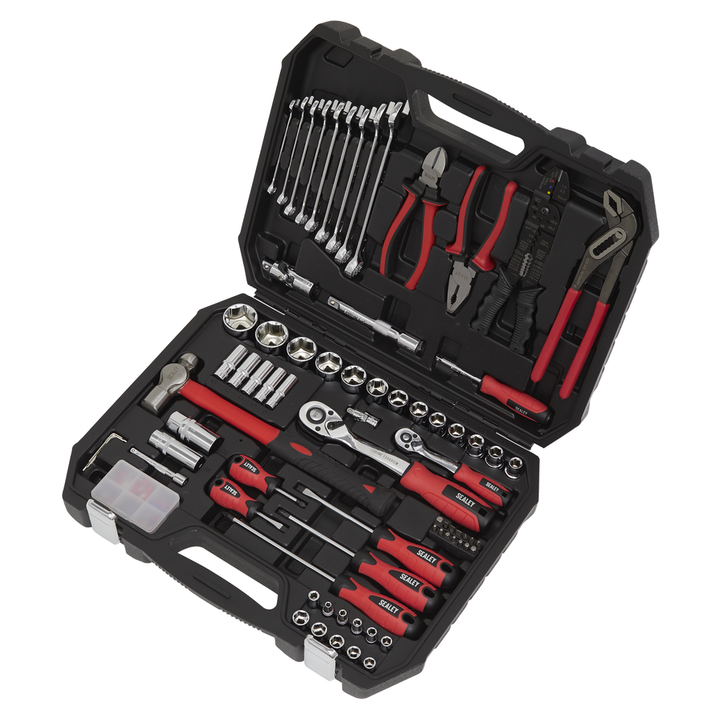 Sealey Mechanic's Tool Kit 100pc AK7400 - BostonPlates Autocare Centre
