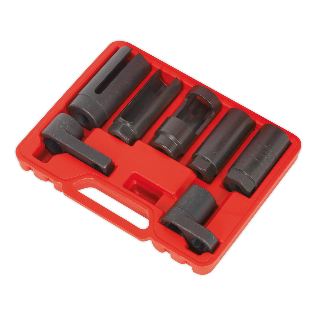 Sealey Oxygen Sensor Socket Set 3/8" & 1/2"Sq Drive 7pc SX032 - BostonPlates Autocare Centre