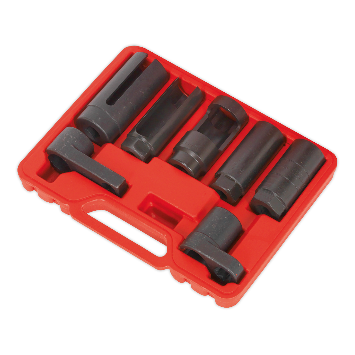 Sealey Oxygen Sensor Socket Set 3/8" & 1/2"Sq Drive 7pc SX032 - BostonPlates Autocare Centre