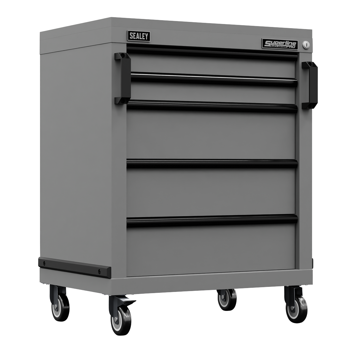 Superline PRO® Black Edition Modular Mobile Cabinet 5 Drawer 650mm APMS34BE - BostonPlates Autocare Centre