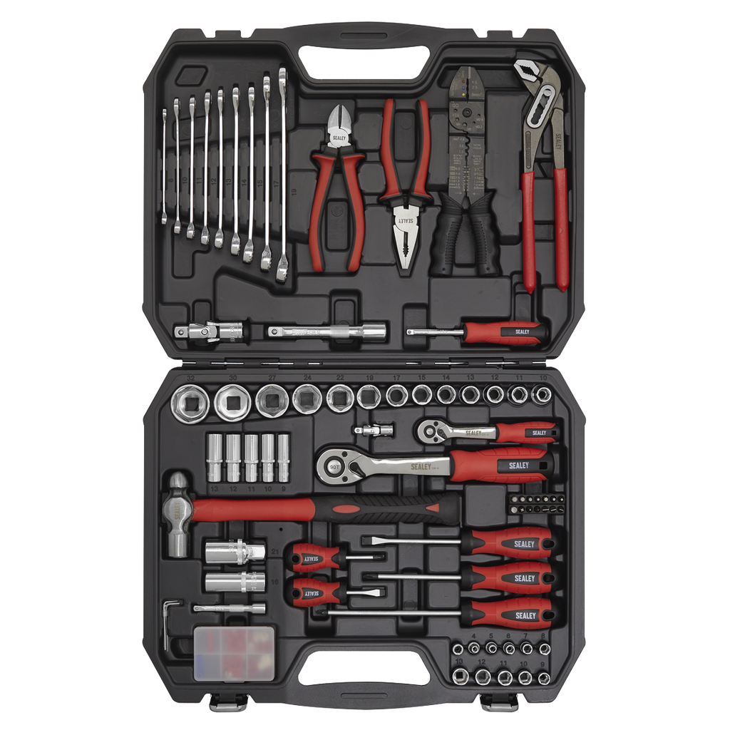 Sealey Mechanic's Tool Kit 100pc AK7400 - BostonPlates Autocare Centre