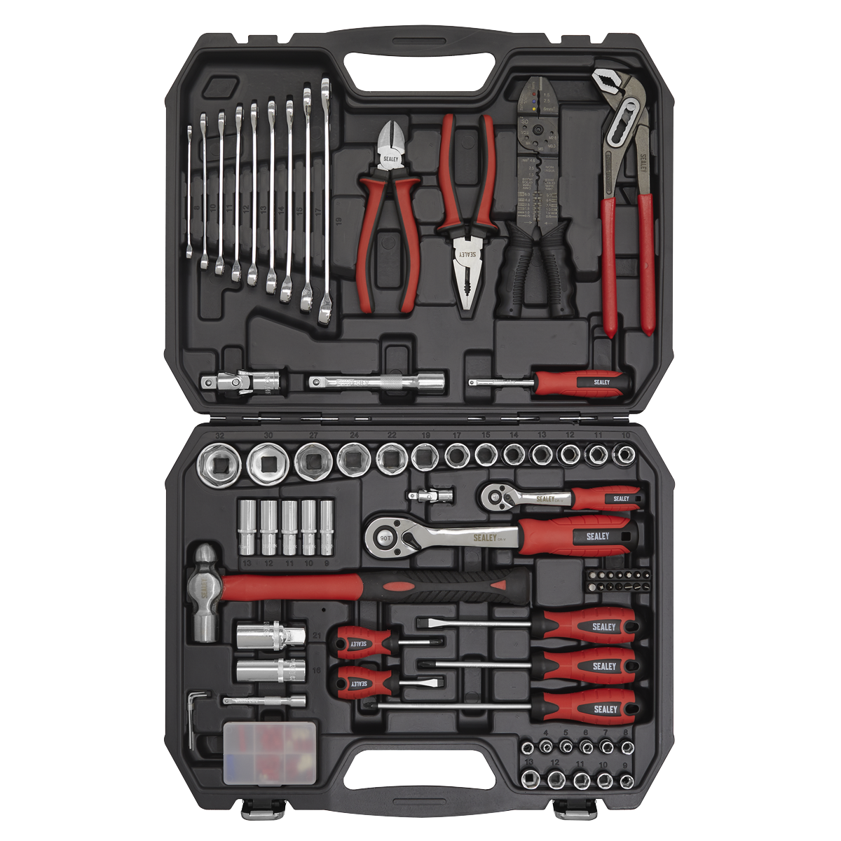 Sealey Mechanic's Tool Kit 100pc AK7400 - BostonPlates Autocare Centre
