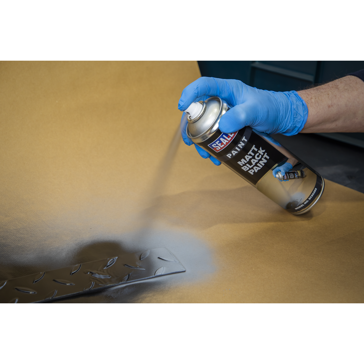 Sealey Matt Paint 500ml - Black SCS026S - BostonPlates Autocare Centre