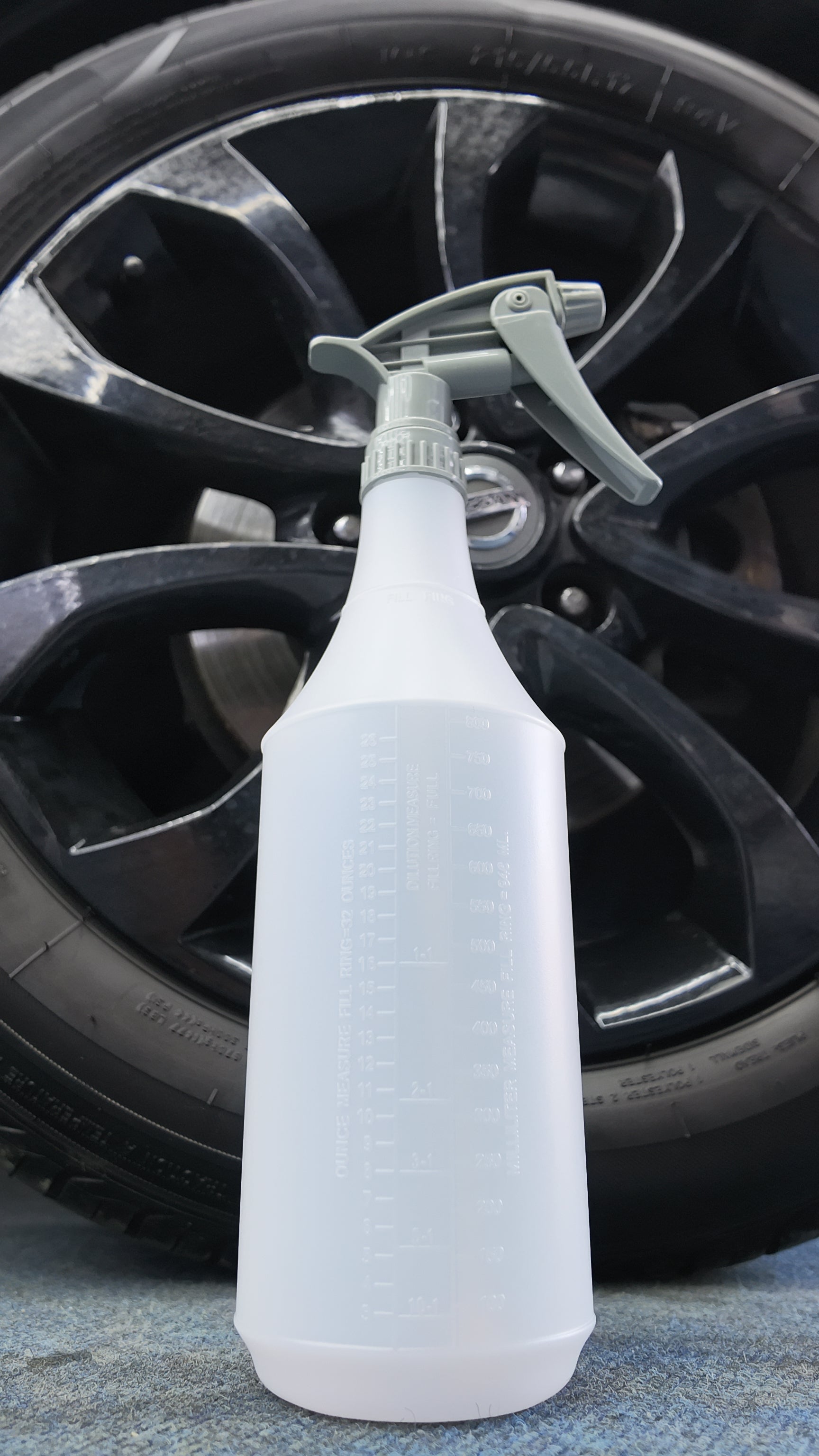 947ml Chemical Resistant Dilution Bottle with Trigger Spray - BostonPlates Autocare Centre