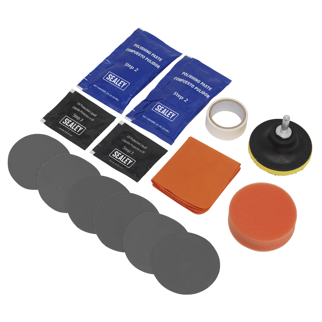 Sealey Headlight Restoration Kit HRK01 - BostonPlates Autocare Centre