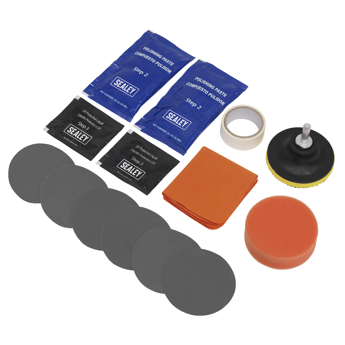 Sealey Headlight Restoration Kit HRK01 - BostonPlates Autocare Centre