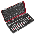 Sealey Premier Platinum Socket Set 1/4"Sq Drive 49pc AK7920 - BostonPlates Autocare Centre