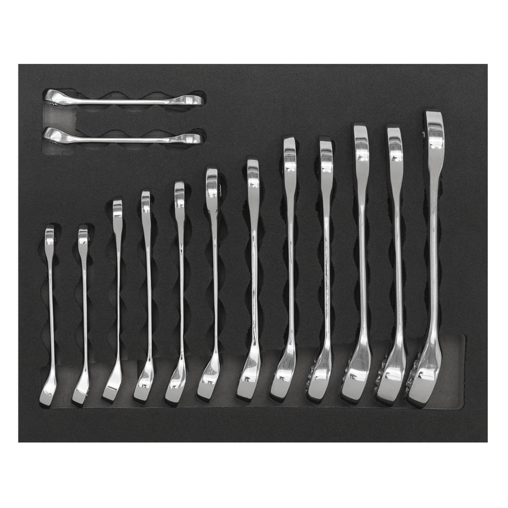 Siegen Stubby Combination Spanner Set 14pc S01232 - BostonPlates Autocare Centre