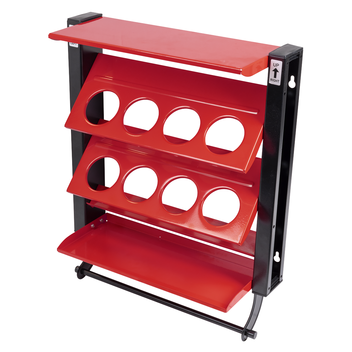 Sealey Spray Can Storage Rack with 8 Can Holders APSCR8 - BostonPlates Autocare Centre