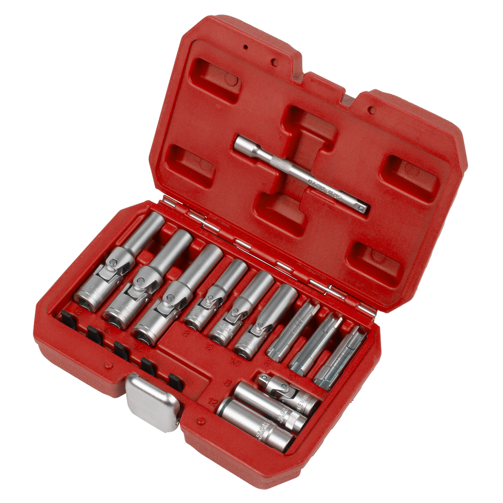 Sealey Glow Plug Socket Set 18pc 1/4"Sq & 3/8"Sq Drive SX4031 - BostonPlates Autocare Centre
