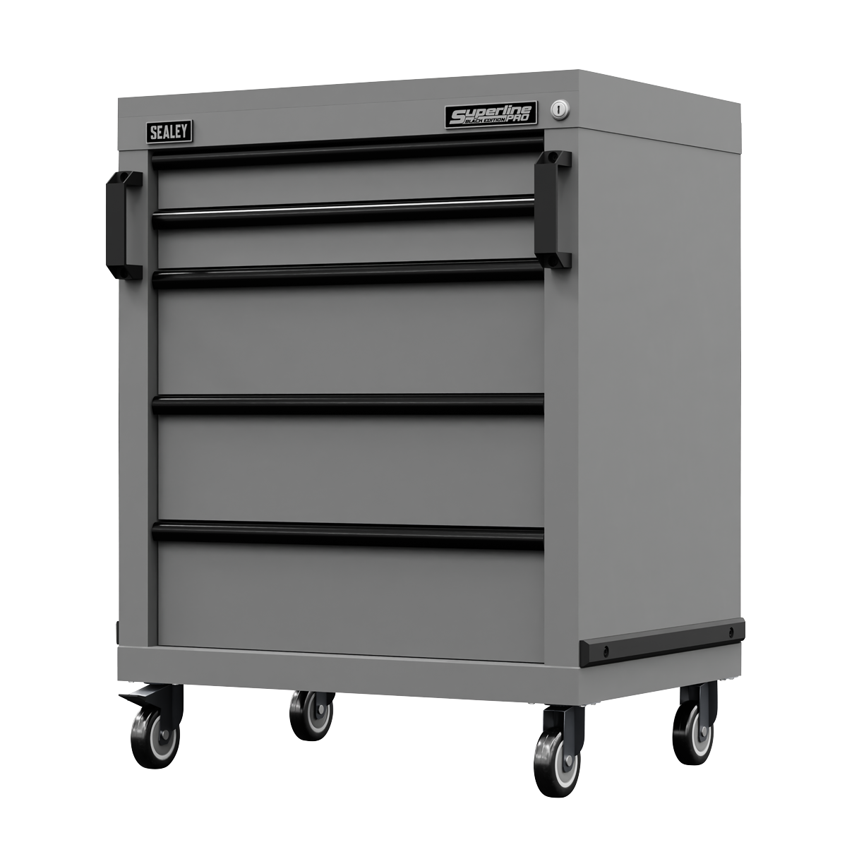 Superline PRO® Black Edition Modular Mobile Cabinet 5 Drawer 650mm APMS34BE - BostonPlates Autocare Centre