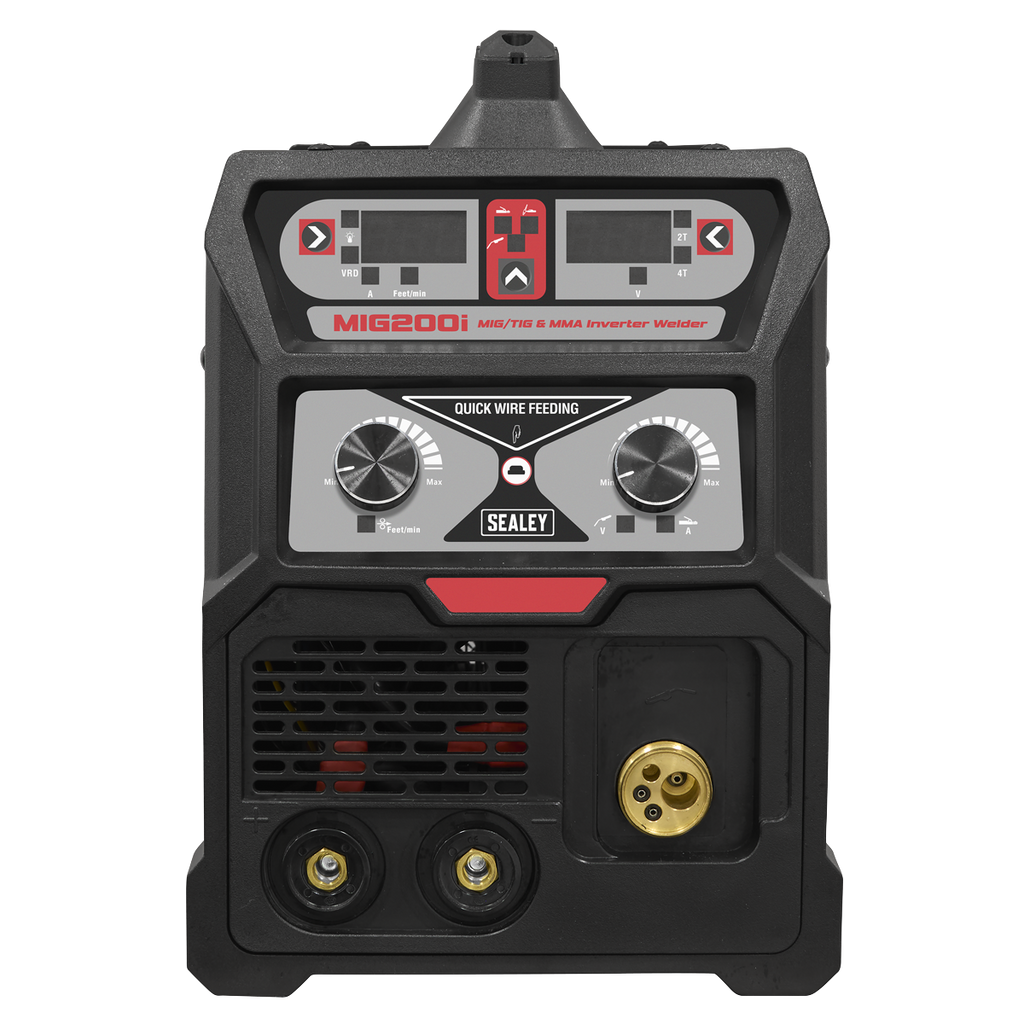 Sealey MIG/TIG & MMA (ARC/STICK) Inverter Welder 200A MIG200i - BostonPlates Autocare Centre