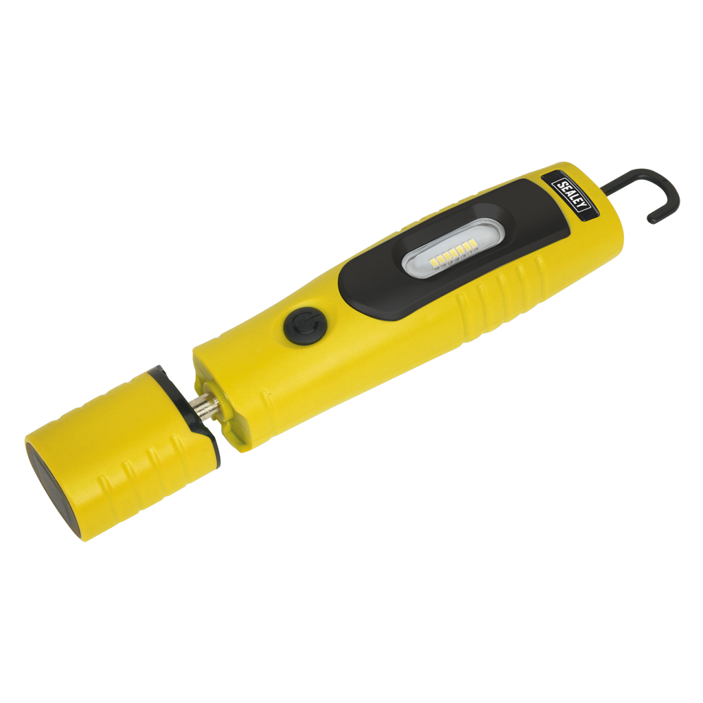 Sealey Rechargeable 360° Inspection Light 4W & 3W SMD LED - Yellow LED3602Y - BostonPlates Autocare Centre