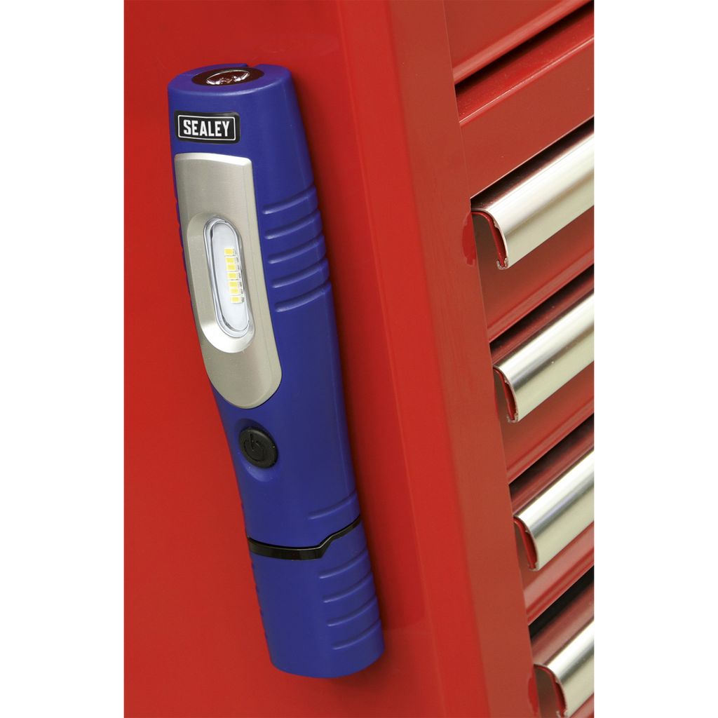 Sealey Rechargeable 360° Inspection Light 4W & 3W SMD LED - Blue LED3602B - BostonPlates Autocare Centre