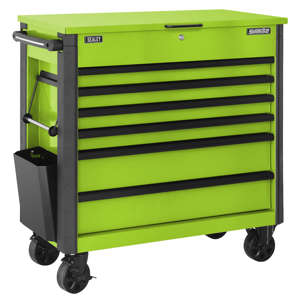 Sealey Tool Trolley 6 Drawer - Green AP366HV - BostonPlates Autocare Centre