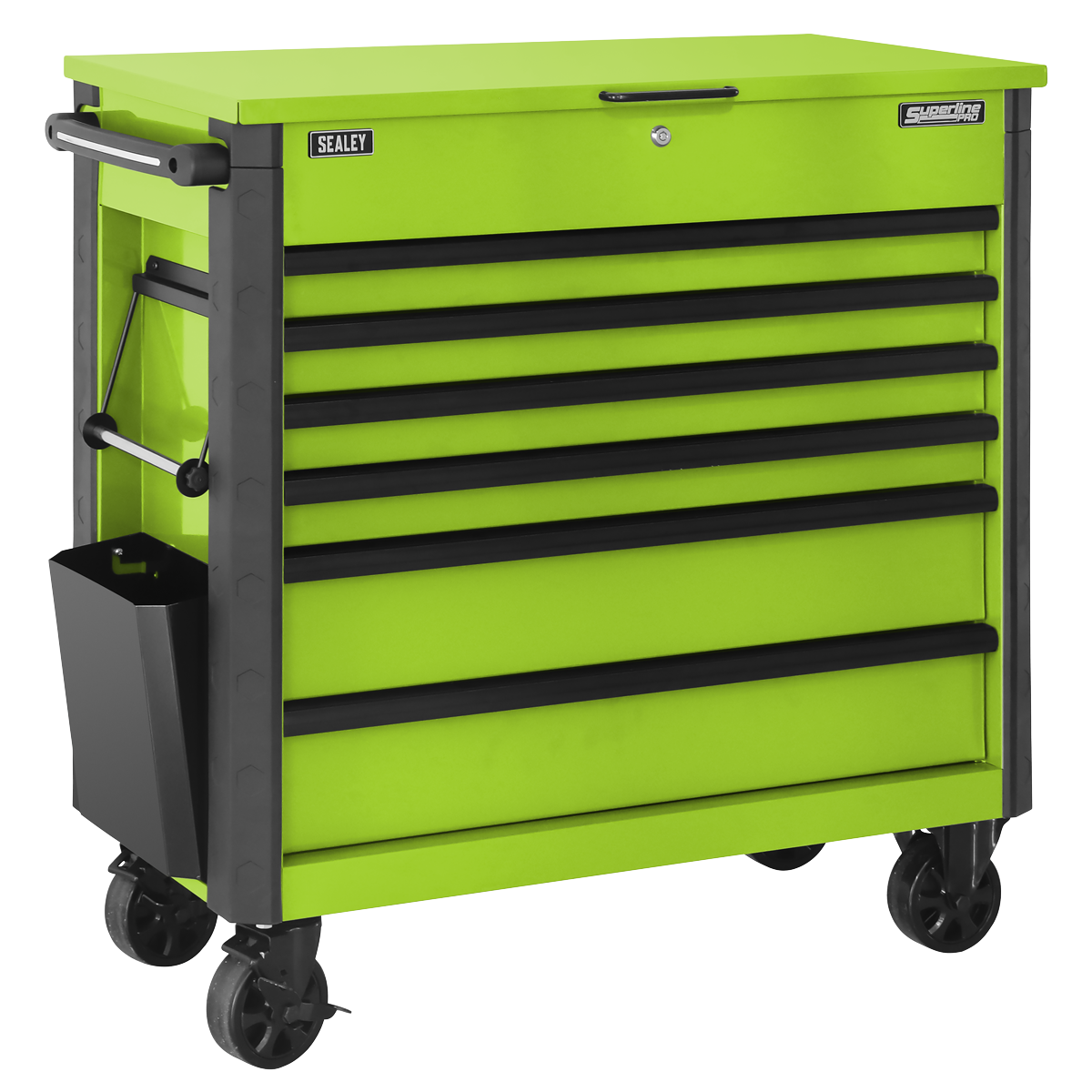 Sealey Tool Trolley 6 Drawer - Green AP366HV - BostonPlates Autocare Centre