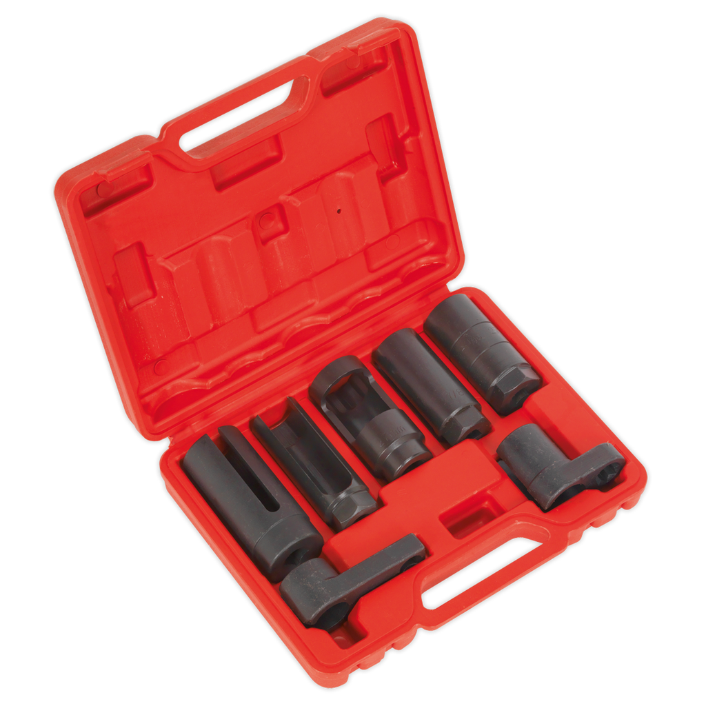Sealey Oxygen Sensor Socket Set 3/8" & 1/2"Sq Drive 7pc SX032 - BostonPlates Autocare Centre