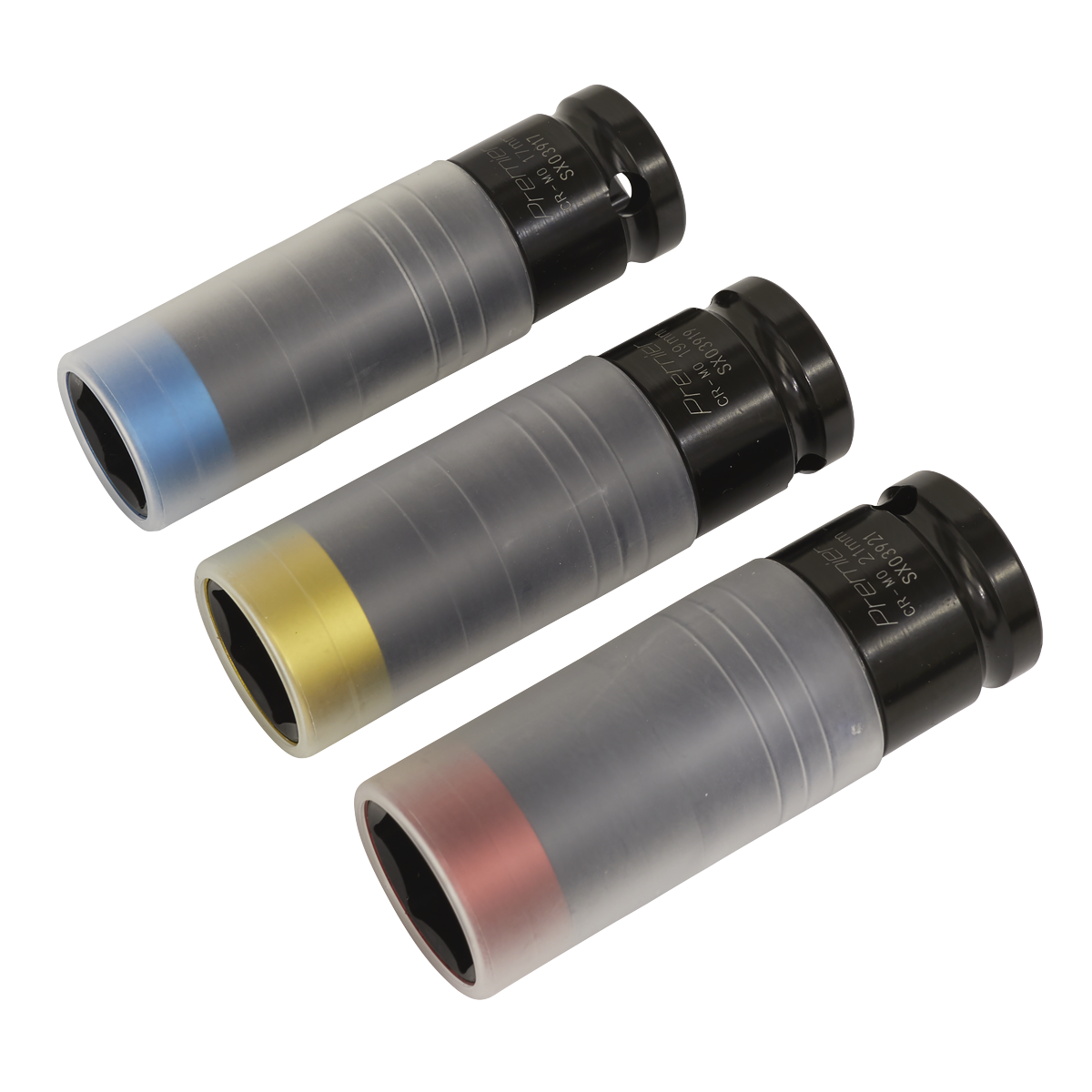 Premier Alloy Wheel Ultra-Power Impact Socket Set 1/2"Sq Drive 3pc SX039 - BostonPlates Autocare Centre
