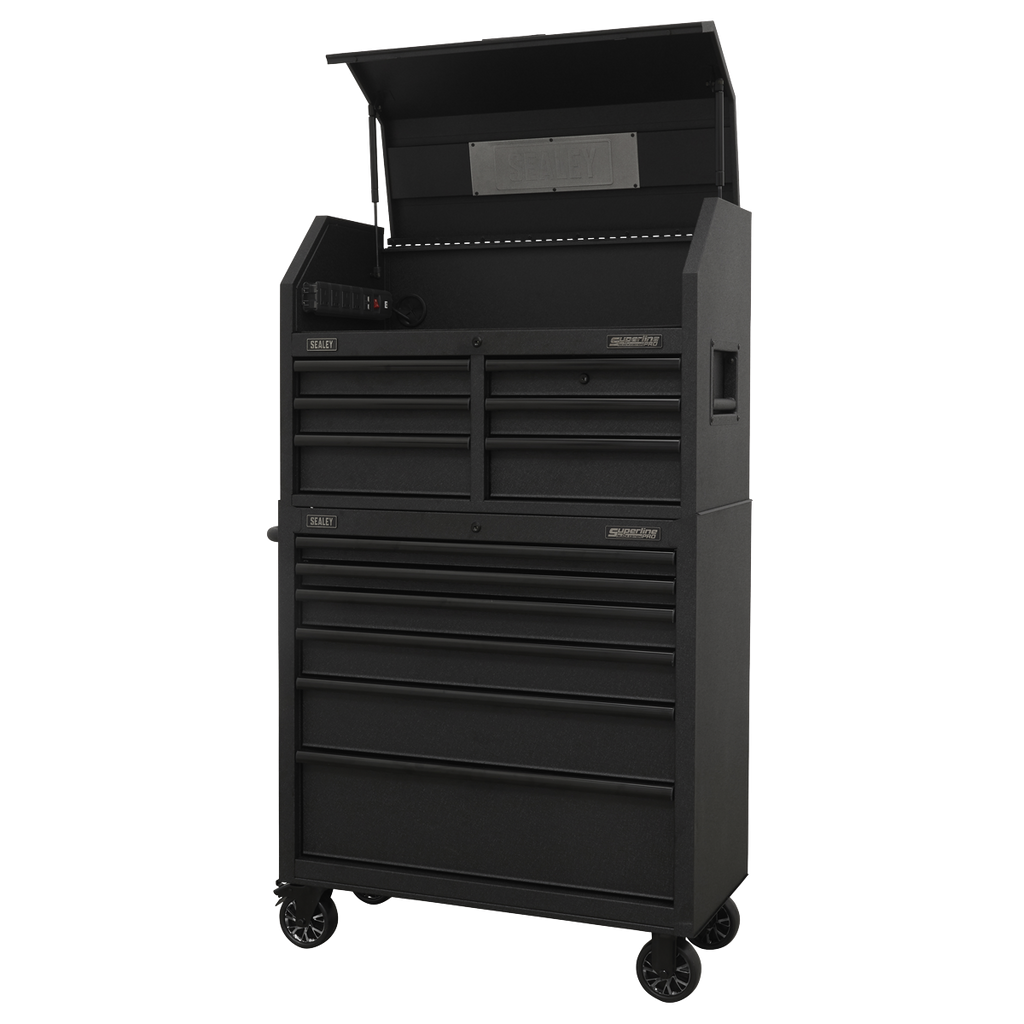 Superline PRO® Tool Chest Combination with Power Bar 12 Drawer AP36BESTACK - BostonPlates Autocare Centre