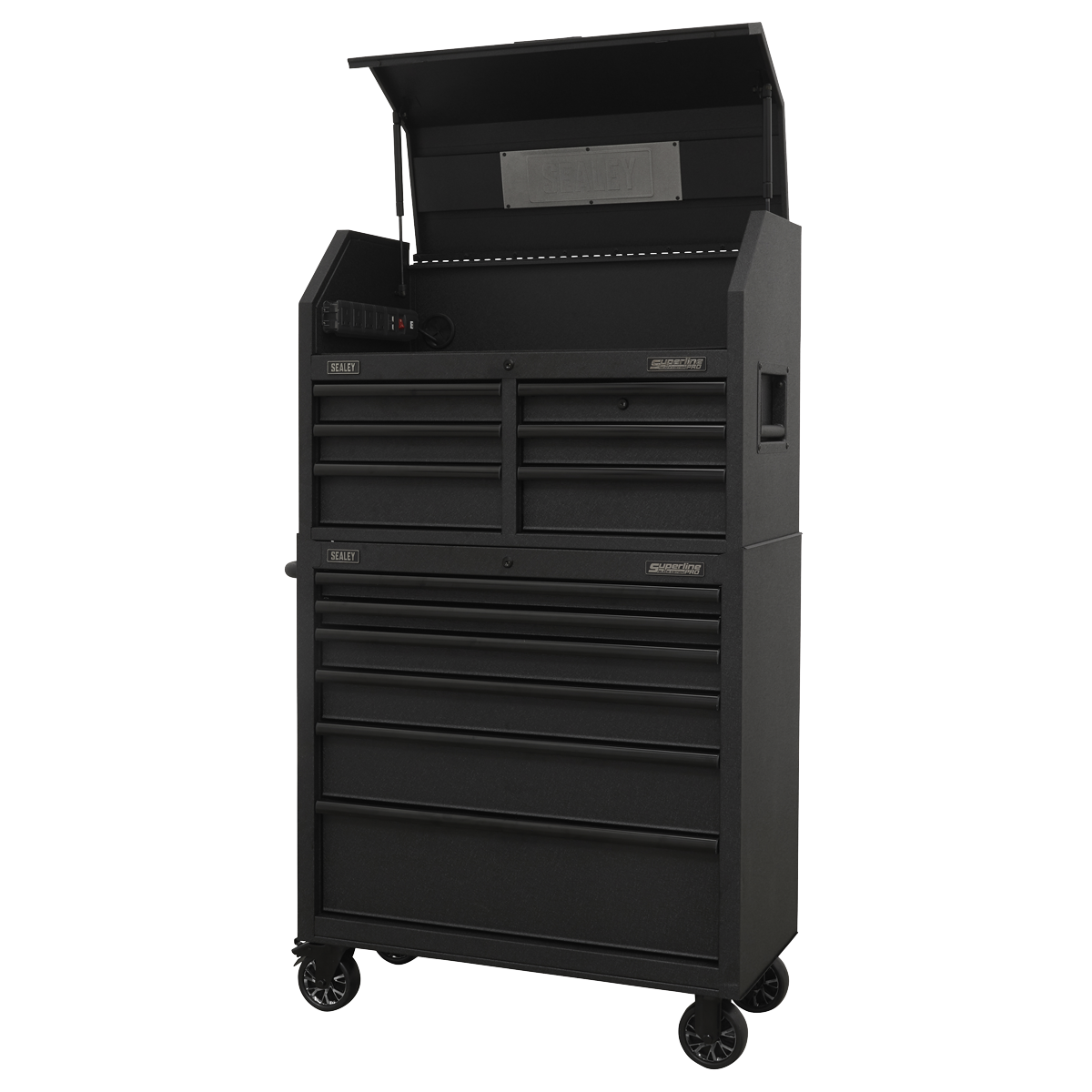 Superline PRO® Tool Chest Combination with Power Bar 12 Drawer AP36BESTACK - BostonPlates Autocare Centre