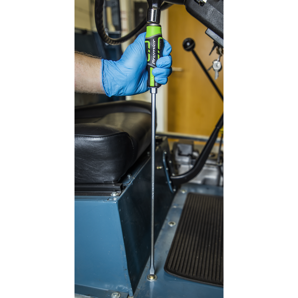 Premier Extra-Long Hammer-Thru Screwdriver Set 450mm 3pc - Hi-Vis Green AK4942HV - BostonPlates Autocare Centre