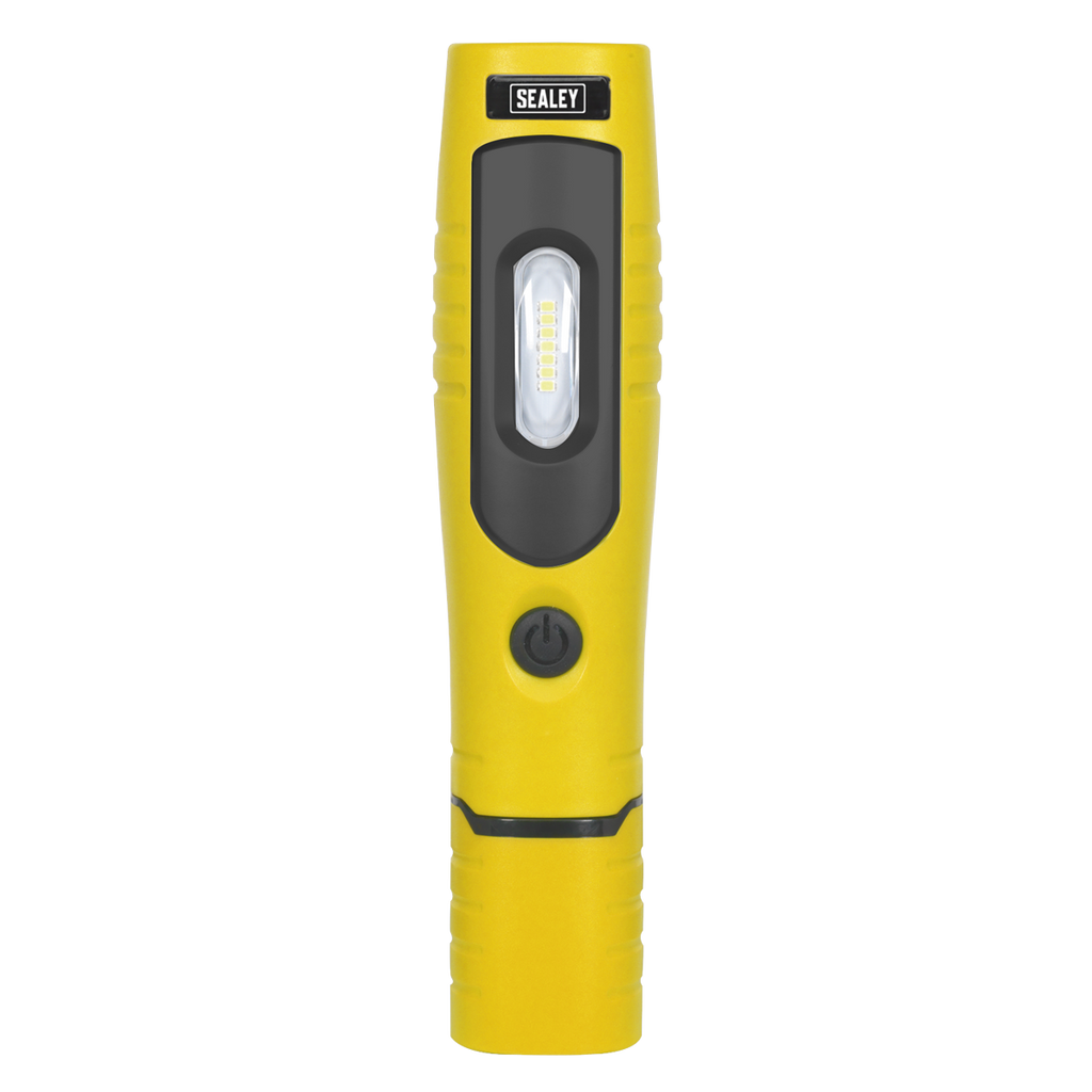 Sealey Rechargeable 360° Inspection Light 4W & 3W SMD LED - Yellow LED3602Y - BostonPlates Autocare Centre