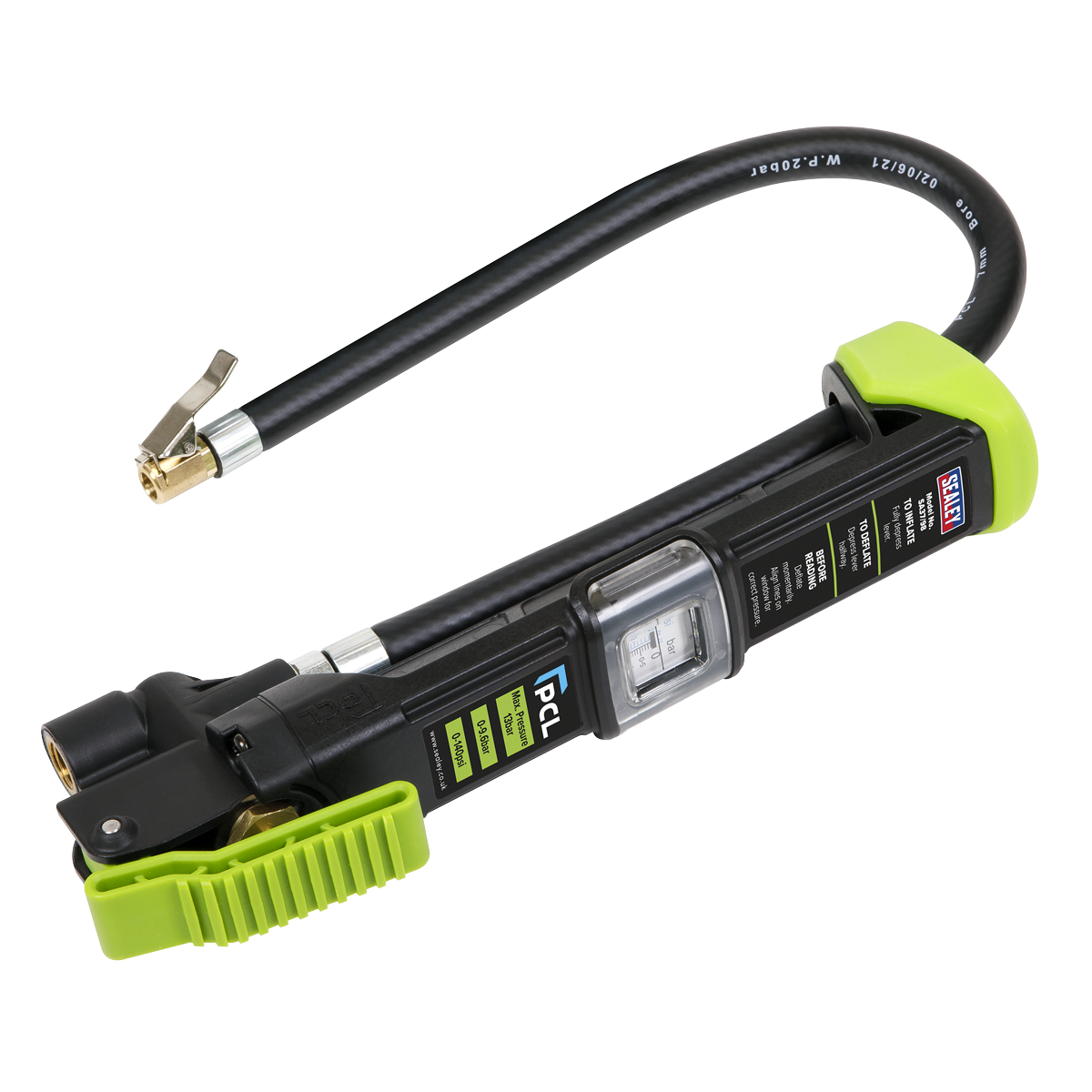 Sealey PCL Airlite Eco Tyre Inflator with Clip-On Connector SA37/98 (Copy)