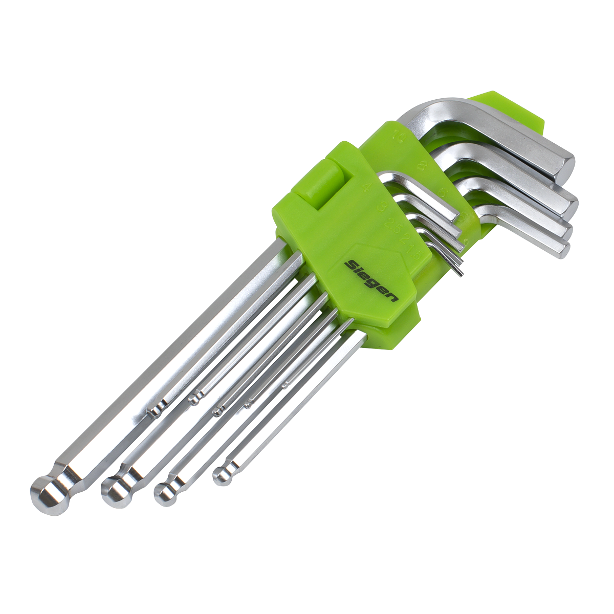 Siegen Long Ball-End Hex Key Set 9pc S01260 - BostonPlates Autocare Centre