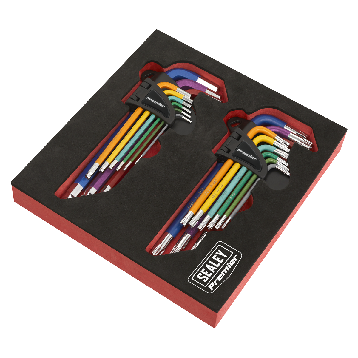 Sealey Premier TRX-Star* & Ball-End Hex Key Set 18pc Long Anti-Slip AK7199 - BostonPlates Autocare Centre