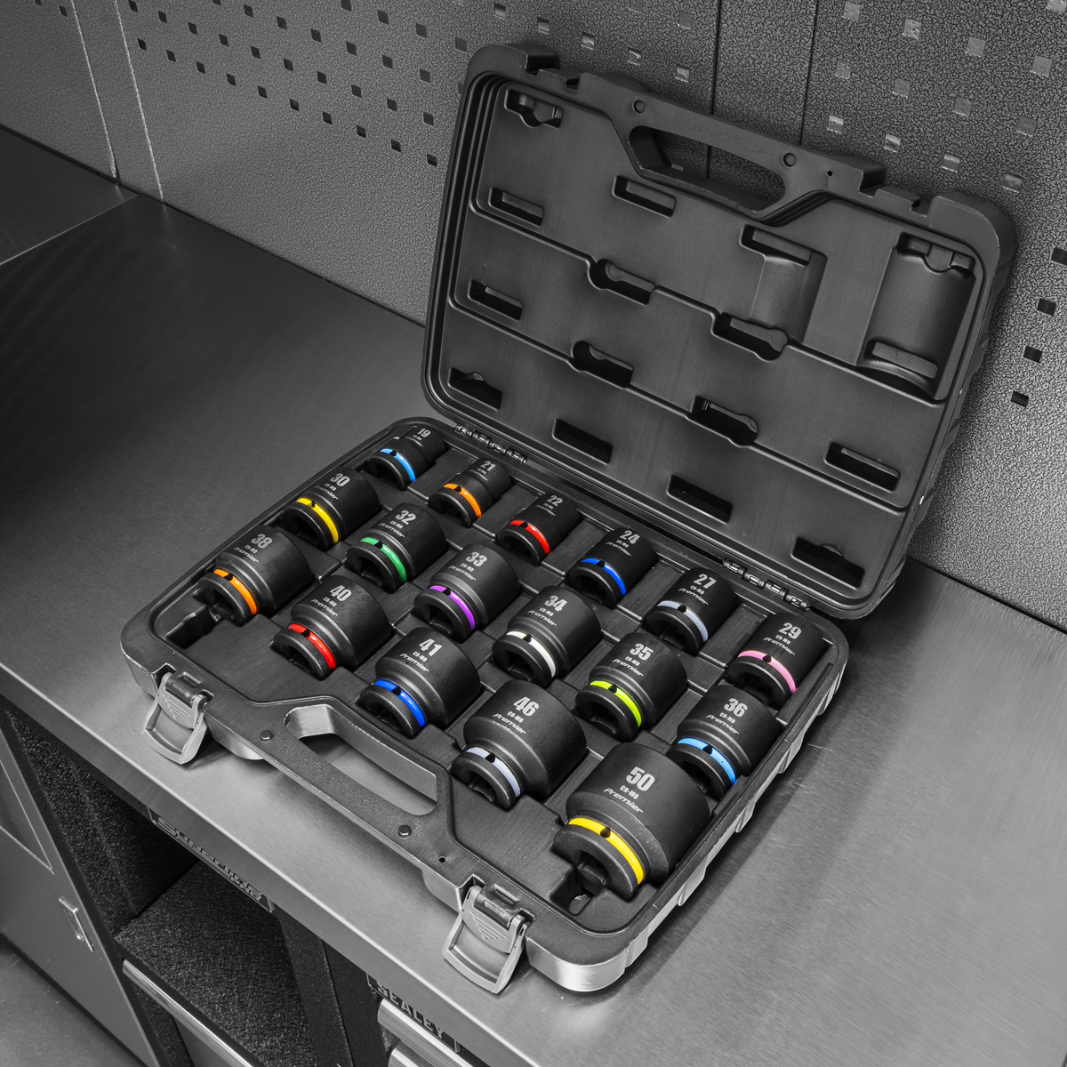Sealey Premier Impact Socket Set 3/4"Sq Drive 17pc AK8892M - BostonPlates Autocare Centre